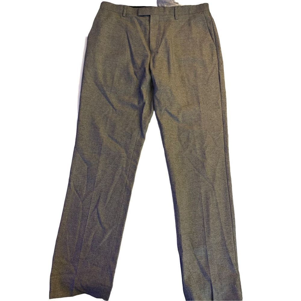 Reiss 100% wool trousers dress pants gray men's size 34